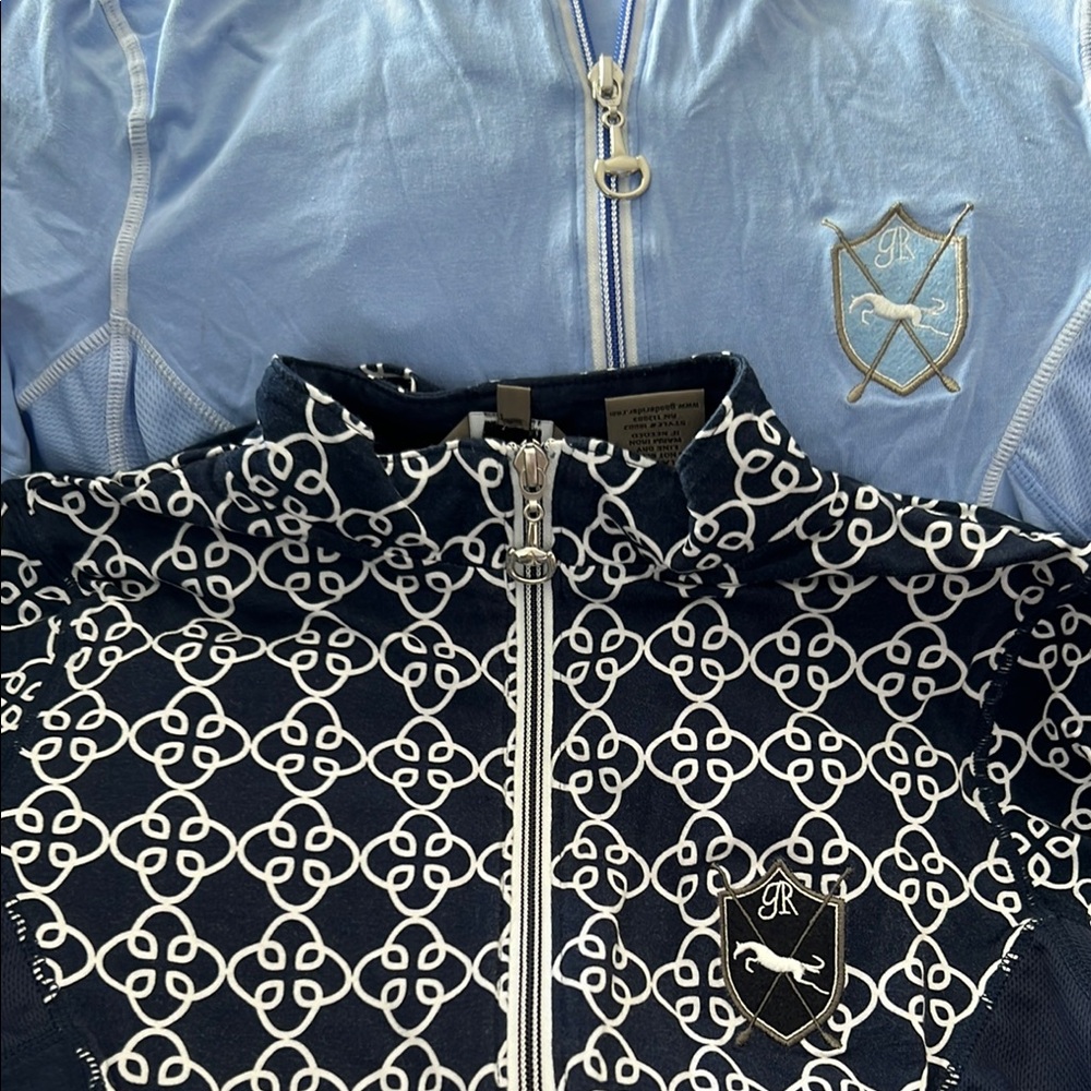 Ralph Lauren Black Graphic Zippered Sweatshirt
